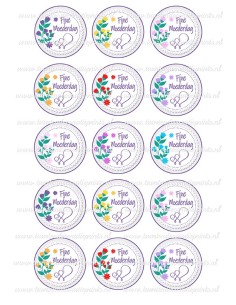 Baked with Love Cupcake Toppers Zeemeermin -24st-